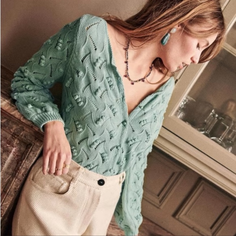 EUC - Sézane Marthe Sweater, Almond, size M